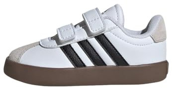 adidas VL Court 3.0 Shoes Infants, Zapatos Unisex niños, Cloud White/Core Black/Grey One, 21 EU