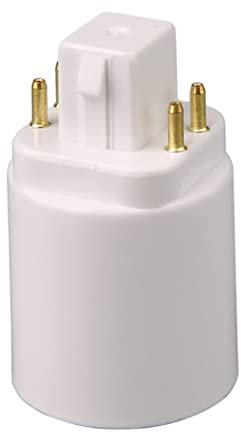 Wedhapy Portalampada E26 Adattatore per Lampadina a baionetta a Vite Adattatore per Lampadina a LED Adattatore per Lampadina Resistente al Calore Gx24q a Vite a 4 Pin Gx24q a E26