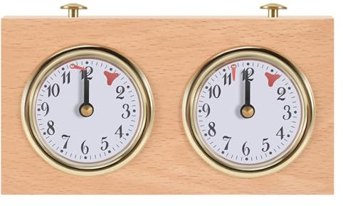 FutureHight Professionelle Digitale Internationale Schach Uhr - Hölzerne Count Up Down Timer, Tragbar