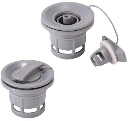 Lyreh 2pcs Inflatable Boat Air Valve, Inflatable Boat Valve Caps Replacement Parts Leak-Proof Spiral Air Plugs Accessories for Aeratable Boats Kayak Raft