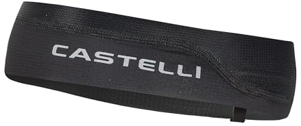 CASTELLI Unisex Summer Headband, Breathable Headwear Cycling Accessory for Road & Gravel Biking for Men & Women - Black - OneSize