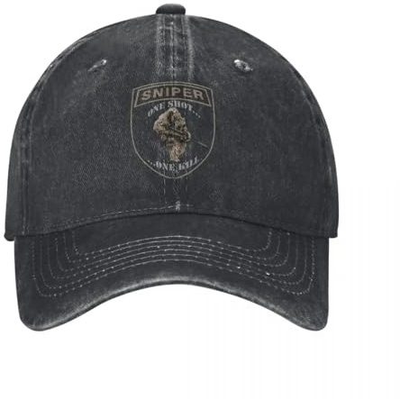 IWURYCX Berretto da Baseball One Shot One Kill Specia Force Sniper Demin cap Outdoor Adventures Berretto da Uomo per Gli Uomini Regali di Festa