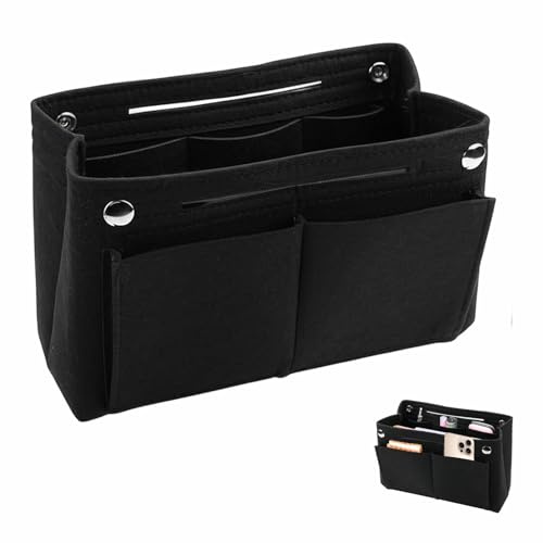 ANYUANKW Organisateur de Sac à Main en Feutre 30x10x20cm Sac de Rangement Intérieur Trousse de Maquillage pour Femme pour Carrycall Neverfull Sac Fourre-Tout