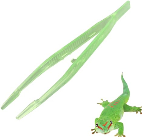 Lång foderpincett – ergonomisk utfodringsverktyg, exakt foderdispenser | husdjursvårdsutrustning, 30 cm , lysande tång, reptil mattång för ormmar, ödlor, F