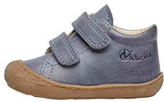 Naturino Chaussures Premiers Pas en Cuir, Bleu Cobalt 21