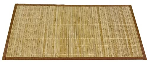 The Secret Home - Alfombra Bambú - 150x200cm - Antideslizante y Resistente - Decoración del Hogar - Ideal para Salón, Comedor o Recibidor - Color Natural Claro
