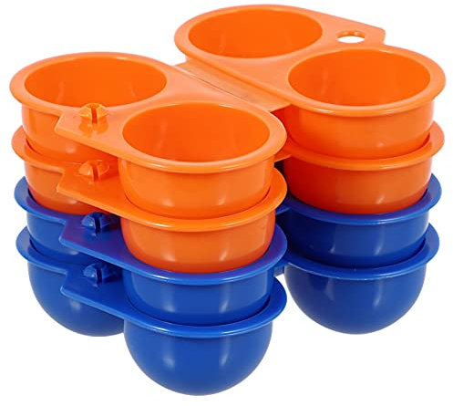 Lurrose 4 Stücke Eierträger Kunststoff Eierbehälter Outdoor Tragbare Eierbox Eierhalter Eier Behälter Karton Kühlschrank Aaufbewahrungsbox Vorratsdose für Eier Träger Küche Picknick Camping