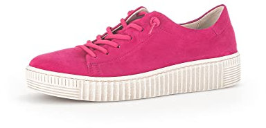 Gabor Damen Low-Top Sneaker, Frauen Halbschuhe,Wechselfußbett,straßenschuhe,Strassenschuhe,Sportschuhe,Turnschuhe,pink (beige),41 EU / 7.5 UK