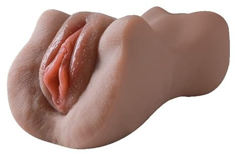 Realistischer Masturbator - Muschi Pussy - 16cm Taschenmuschi aus TPE - Sex-Spielzeug für Männer - Innere 3D Struktur der Vagina mit Schamlippen