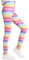 Charmi Mädchen Leggings Sporthosen Gymnastik Bunte Regenbogen 122-128 (Herstellergröße 130)