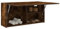 Homvdxl Wand-Badschrank mit Tür, Wandmontage, Badezimmer-Aufbewahrungsschrank mit Ablagen für Küche, Badezimmer, Büro, 80 x 25 x 40 cm - Eiche + Rustikal