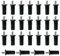 Perni a molla, 25 pezzi, perni a molla antiscivolo in plastica e ferro, telescopici di ricambio e riparazione per ante di armadi, cassetti, armadi, accessori per mobili, per ante di