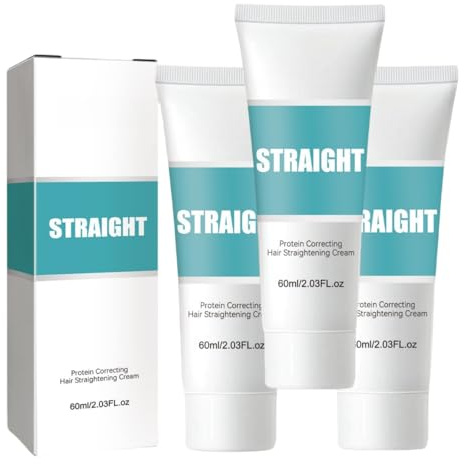 Crema Alisadora de Keratina Sedosa, Crema Alisadora con Proteínas, Hidratación de Larga Duración, Tonificante Natural