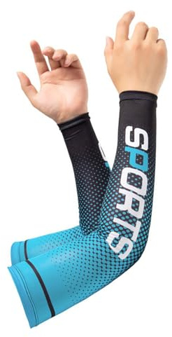 alloneslife Mangas de enfriamiento para brazos, de seda de hielo, protección solar, ciclismo, seda de hielo, cubierta deportiva para mujeres y hombres