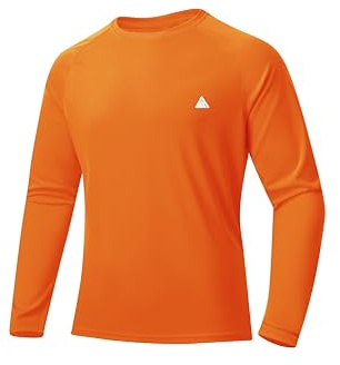 ZITY Men's UPF 50+ UV Protection Long Sleeve T-Shirt Breathable Moisture Wicking Rash Guard for Outdoor Sports Running Fishing Hiking Swimming