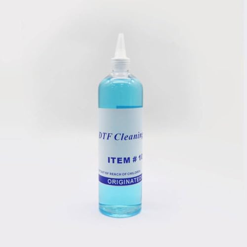 OGBtkLOrs Solution de Nettoyage d'encre DTF, Liquide pour imprimante DTF, Nettoyage du Tube de tête d'impression, Compatible avec Les imprimantes à Film à Transfert Direct(Cleaner 250ML)