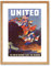 Wee Blue Coo WWII WAR ALLIES UNITED NATIONS FIGHT FREEDOM BLACK FRAMED ART PRINT B12X10120