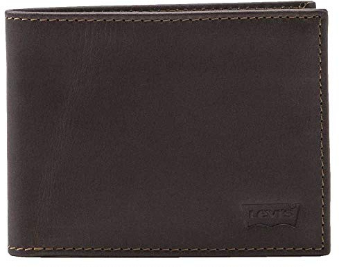 Levi's Casual Classics Hunte Coin Bifold - Batwin, Billeteras Hombre, Marrón (Dark Brown), Talla Única