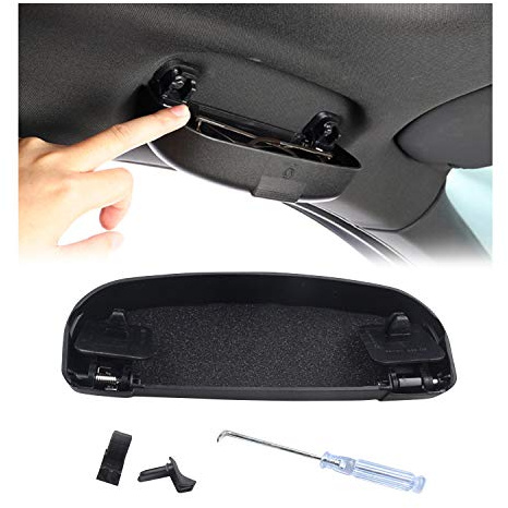 YEE PIN Glasögonfodral för Benz GLA X156/W205/GLC X253/B-klass W246/A-klass W176 bil solvisir arrangör solglasögonhållare bil glasögonhållare förvaringslåda organiserare