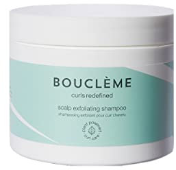 Bouclème Scalp Exfoliating Shampoo I Peeling Shampoo Reinigt & Spendet Feuchtigkeit I Lockenpflege für Glanz & Gesundes Wachstum mit Hydrierte Rizinusölperlen & Grapefruit 100ml