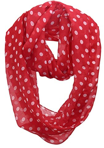 FAIRYGATE Loopschal Rundschal Damen Dünn Blume Blümchen Rose Seide Sommer Loop Farbverlauf Silk Uni Rundschal Schlauchschal Stola Schal leicht Tuch 03006