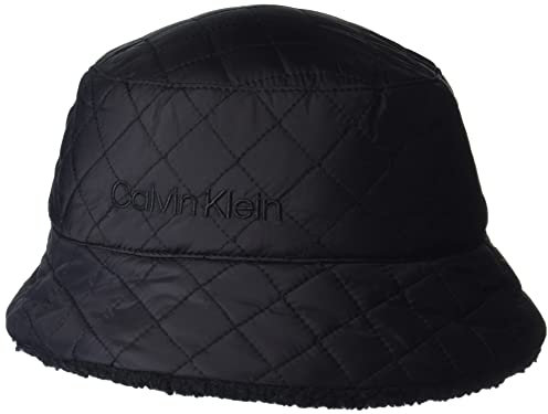 Calvin Klein Damen Soft Bucket Basic Everyday Essential Accessories Winter-Hut, Schwarz, Einheitsgröße