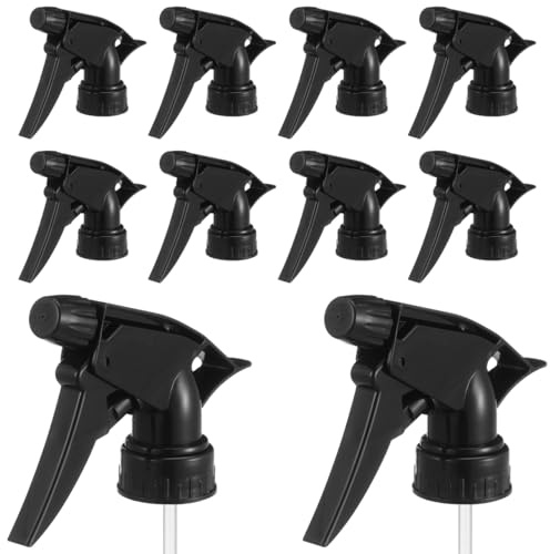 minkissy 10Pcs Spray Bottle Nozzle Replacement Trigger Spray Heads Adjustable Stream Sprayer Head Parts for Bottles for Garden Cleaning and Cosmetic Use