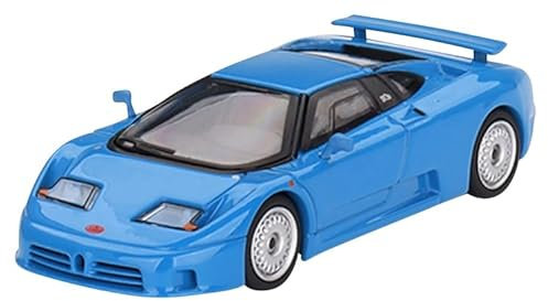 TrueScale Miniatures Mini GT 1/64 Bugatti EB110 GT Bugatti Poignée gauche Bleu Produit fini