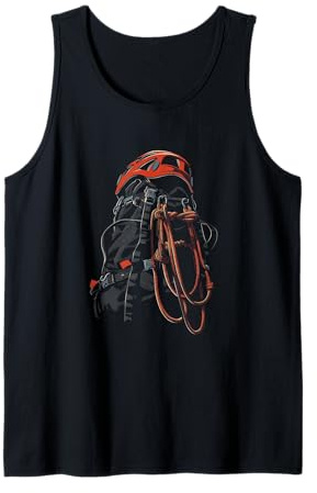 Equipo de escalada Vector escalador Camiseta sin Mangas