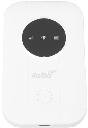 Enrutador 5G con Ranura de Tarjeta SIM, 300Mbps de Punto de Acceso Móvil con Conexión hasta 10 Dispositivos, Módem 5G para Viajes de Negocios Viajeros