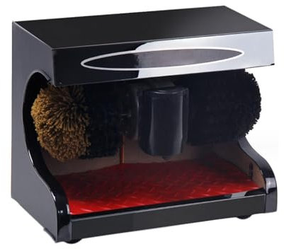FLNOZAMZ Intelligent shoes cleaner polisher- Shoe Polishing Machine with Soft and Hard Brush, Automatic Induction Electric Shoe Shine Polisher