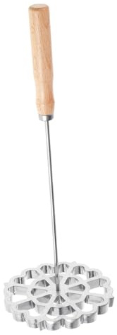 Alipis Rosette Moule à Collations Cuisine en Alliage D'aluminium Pratique Cuillère en Acier Inoxydable Antiadhésive pour Friture à Domicile et Restaurant