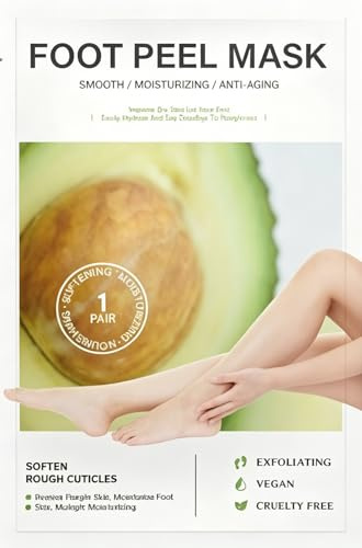 Mascarilla de Pies Exfoliante, Mascarilla para Pies Hidratante, Hidrata Talones Agrietados