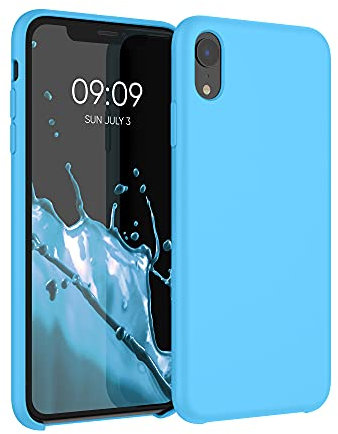 kwmobile Case Compatible with Apple iPhone XR Case - TPU Silicone Phone Cover with Soft Finish - Light Blue