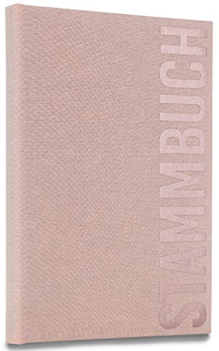 Hochzeitideal – Stammbuch der Familie Serie Alto Sanftrosa 21,0 cm x 15,0 cm - Buchbinderleinen Stammbuch Hochzeit - Familienbuch Standesamt mit 6-Fach Ringmechanik für Urkunden mit Behördenlochung