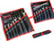 topolenashop Set di 7 Chiavi Esagonali Tubi Freni Auto Moto Testa Aperta spaccata Per Raccordi Freni Idraulici in comodo astuccio 7 chiavi 6x8 9x11 10x12 13x14 15x17 16x18 22x24
