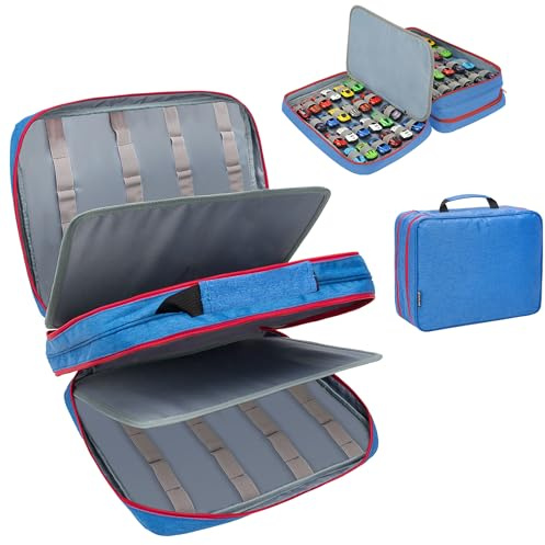 KISLANE Aufbewahrungsbox für 96 Spielzeugautos, kompatibel mit Matchbox-Autos, Streichholzschachtel-Auto-Organizer für Mini-Spielzeug, Spielzeugautos, Streichholzschachtel-Autos, kleine Puppen (nur