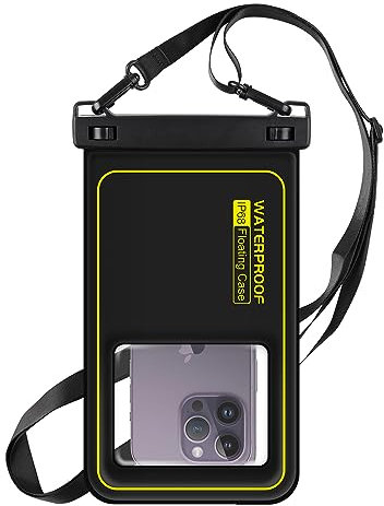 MR.LUYU Groß wasserdichte Handyhülle, IPX8 Schwimmend Wasserfeste Handytasche Unterwasser Handyhülle für iPhone 14 Pro Max 13 Pro 12 11, Samsung S23 S22, Huawei, Xiaomi, bis zu 8 Zoll