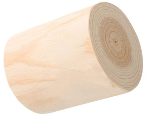 BESPORTBLE Clôture en Bois Planteur De Tronc d'arbre Souche d'arbre Pot Succulent Faux Porte-Arbre Pots De Plantes Rustiques Bougeoir De Ferme Pot De Fleurs Décoratif Pots De Souche Beige