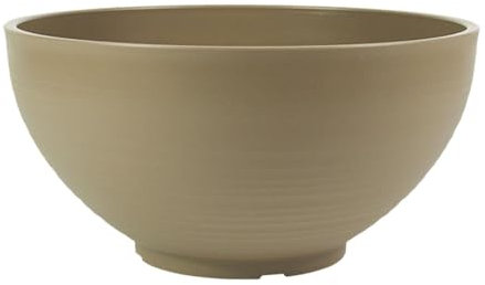 Fenteer Maceta Flotante para Jardín, Maceta con Forma de Nenúfar, Adorno, Regalo de Bonsái, Maceta para Plantas Acuáticas para Balcón Y Jardín, Amarillo terroso, 40 centímetros