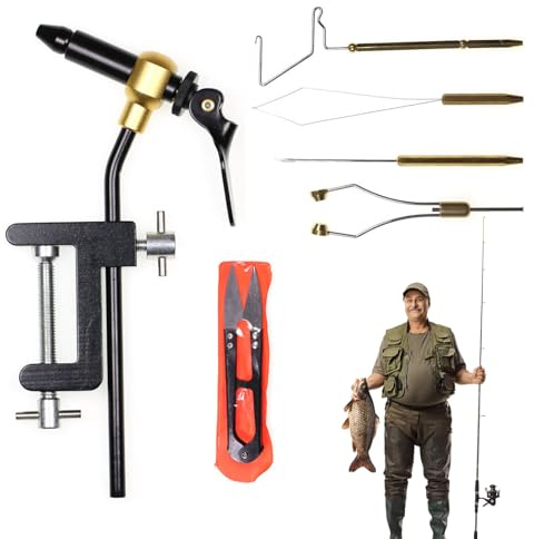 Kit per la Produzione di Esche da a Mosca, Kit per la Produzione di Esche a Mosca | Set Completo di Attrezzi robusti per la Produzione di Esche a Mosca in Metallo | Multifunzionale