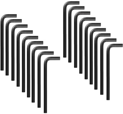 Kesiku 20pcs Allen Keys Set, Metric 2.5mm Hex Key L-Shape Hexagon Wrenches Chrome Vanadium Steel Repairing Tool for Home Maintenance DIY