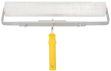 kesurpae Rouleau à pointes pour chape efficace. Outil durable pour des surfaces sans bulles. Élimine efficacement les bulles sans effort. Rouleau à pointes autonivelant professionnel, 18 pouces