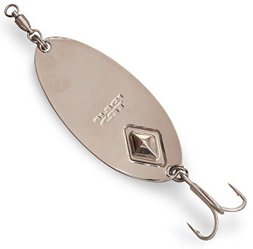 Black Cat Battle Spoon 10cm - Wallerblinker zum Spinnfischen auf Wels, Welsblinker zum Spinnangeln auf Waller, Blinker, Spinnköder, Gewicht:45g, Farbe:silberfarben