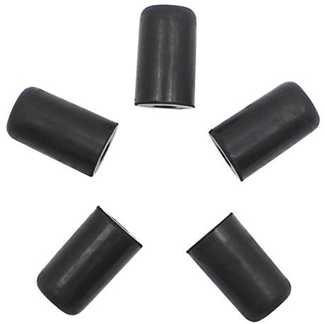 Cello Endstift Gummi Kappe 5 Stück Protector Tragbare Rutschfeste Matte Für Cello-Endstift Instrument Zubehör, Schwarz