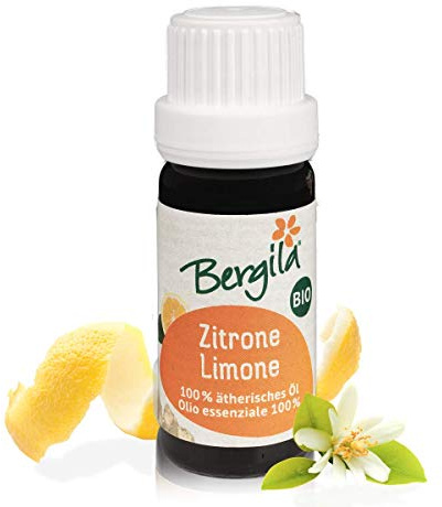 Bergila olio essenziale LIMONE BIO, 10 ml - 100% naturale di materia prima biologica - qualità controllata e certificata