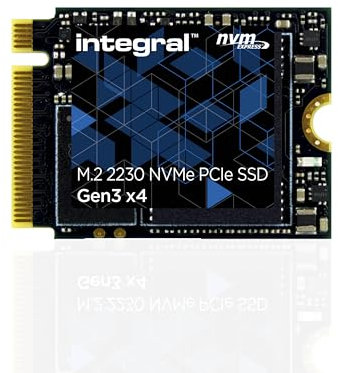 Integral 1TB NVMe M.2 2230 SSD PCIe Gen3 x4 - Read Speed bis zu 3400MB/s, Write Speed bis zu 3000MB/s - Internes SSD 2230 1TB - Valve Steam Deck SSD, Microsoft Surface Pro, PC & Laptop kompatibel