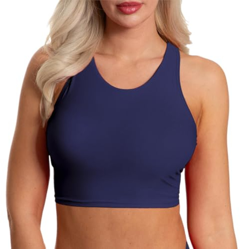 Aquarti Top Bikini Femme Racerback – Confortable, Haute Qualité, Résistant à l'eau