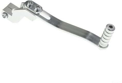Startbuymore La leva del cambio per moto reattiva migliora le prestazioni di guida con la costruzione CNC (argento)