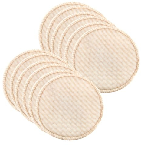 TOBBOMEY 12 pièces Coussinets Allaitement Lavables Coussinets Épaissis Confortables pour Mamans Allaitantes Absorbants et Réutilisables Protection la Galactorrhée Légers et Faciles à
